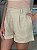 Shorts Feminino Alfaiataria Linho 100% Livia Amêndoa - Imagem 2