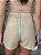 Shorts Feminino Alfaiataria Linho 100% Livia Amêndoa - Imagem 6