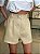 Shorts Feminino Alfaiataria Linho 100% Livia Amêndoa - Imagem 3