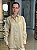 Camisa Feminina Oversized Linho 100% Amêndoa - Imagem 1