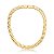 Chocker Maleável Texturizada Lisa Banhada A Ouro - Imagem 1