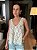 Blusa Feminina Tricô Rendada Natural - Imagem 1