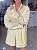 Camisa Feminina Oversized Linho 100% Amarelo Manteiga - Imagem 4