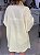 Camisa Feminina Oversized Linho 100% Amarelo Manteiga - Imagem 5