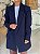 Maxi Blazer Feminino Alfaiataria Oversized Milão Azul Marinho - Imagem 5