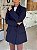 Maxi Blazer Feminino Alfaiataria Oversized Milão Azul Marinho - Imagem 7