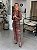 Saia Midi Feminina Reta Tule Animal Print - Imagem 2