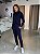 Conjunto Feminino Comfy Moletom Peluciado Estela Azul Marinho - Imagem 1