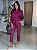 Camisa Feminina Oversized Linho 100% Vinho - Imagem 2