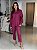 Camisa Feminina Oversized Linho 100% Vinho - Imagem 5