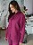 Camisa Feminina Oversized Linho 100% Vinho - Imagem 6