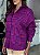 Camisa Feminina Oversized Xadrez Safir Rosa e Marinho - Imagem 6