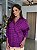 Camisa Feminina Oversized Xadrez Safir Rosa e Marinho - Imagem 3