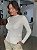 Blusa Feminina Firenze Canelada 100% Cashemere Areia - Imagem 2