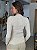 Blusa Feminina Firenze Canelada 100% Cashemere Areia - Imagem 3