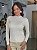 Blusa Feminina Firenze Canelada 100% Cashemere Areia - Imagem 1