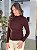 Blusa Feminina Firenze Canelada 100% Cashemere Cacau - Imagem 3