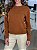 Blusa Feminina Florença Decote Redondo 100% Cashemere Marrom - Imagem 3