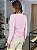 Blusa Feminina Roma Decote V 100% Cashemere Rosa Chá - Imagem 6