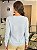 Blusa Feminina Roma Decote V 100% Cashemere Azul - Imagem 7