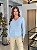 Blusa Feminina Roma Decote V 100% Cashemere Azul - Imagem 1