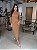 Vestido Feminino Tricô Canelado Regata Camel - Imagem 1