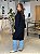 Sobretudo Feminino Tricô Liso Preto - Imagem 5