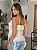 Blusa Feminina Alça Chiffon com Babados Pérola - Imagem 6