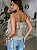 Blusa Feminina Alça Chiffon com Babados Bege - Imagem 6