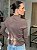 Blusa Feminina Tricô Gola Chocolate - Imagem 6