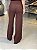 Calça Feminina Tricô Pantacourt Marrom - Imagem 3