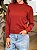 Blusa Feminina Tricô Gola Alta Manga Longa Terracota - Imagem 4