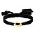 Chocker Veludo com Oval Orgânico Banhado A Ouro - Imagem 1