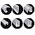 KIT BOX CT 0,90X0,90X1,90 (Acessórios + Perfis) para 2 vidros fixos e 2 vidros móveis - Imagem 2