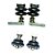 kit de roldanas sistema Reiki A para vidros de 10 mm - Imagem 1