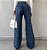 Calça Wide Leg Coração Jeans Escura - Imagem 3
