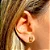 Brinco Alvorecer Berilo 6x8 - Banho Ouro 18K - Imagem 1