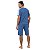 Pijama Masculino Curto Azul Aereo - Imagem 5