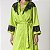 Robe Feminino Curto Cetim Verde Kiwi - Imagem 3