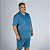 Pijama Masculino Curto Plus Size Listrado Azul Jade - Imagem 1