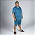 Pijama Masculino Curto Plus Size Listrado Azul Jade - Imagem 2