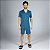 Pijama Masculino Curto Listrado Azul Jade - Imagem 2
