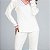 Pijama Feminino Longo Off White com Rosa - Imagem 3