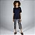 Pijama Feminino Capri Onça Marinho - Imagem 1