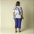 Pijama Feminino Capri Plus Size Azul Naútico - Imagem 3