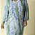 Kaftan Feminino Longo Plus Size Verde Ondas - Imagem 2
