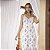 Camisola Midi de Alça Azul Orquídeas - Imagem 4