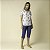 Pijama Feminino Capri Azul Orquídeas - Imagem 2