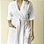 Robe Kimono Feminino Atoalhado Branco - Imagem 3