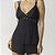 Short Doll de Alça Tricot Preto com Renda - Imagem 2
